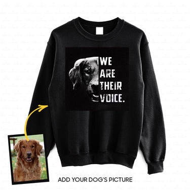 Personalized Dog Gift Idea - We Are Their Voice For Dog Lovers - Standard Crew Neck Sweatshirt